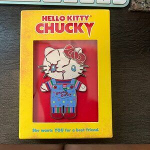 Universal Studios Exclusive Chucky HELLO KITTY Enamel Pin Factory